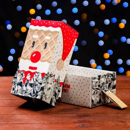 Цена за 10 шт. Подарочная коробка С Новым годом 10,1 х 8,2 х 20,2 см - Simaland фото 5