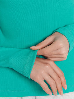 Джемпер женский в цвете зеленый топаз