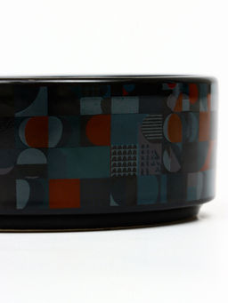 Миска керамическая Разноцветный горошек 200 мл - 10.510.54 см, чёрная - Пижон фото 5