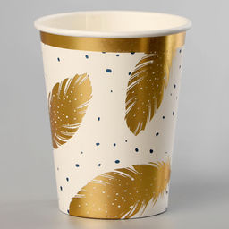 Стаканы бумажные Золотое перо, 6 шт.