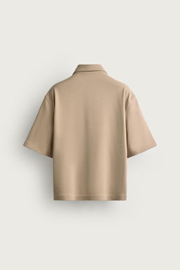 SOBRECAMISA RELAXED FIT BOLSILLO / Beige - Zara фото 7