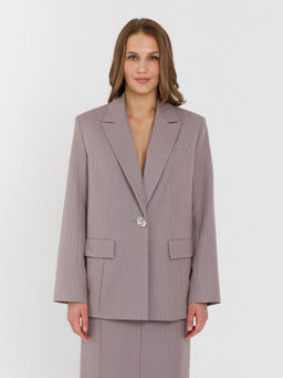 Жакет оверсайз в полоску