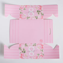 Цена за 5 шт. Коробка для капкейков, кондитерская упаковка, 4 ячейки Поздравляю с 8 марта, 16?16?10 см