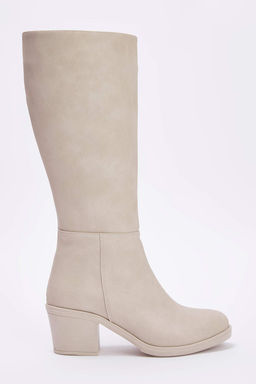 Trendyolmilla Shoes Siyah Fermuarl? Yuvarlak Burun Kad?n Blok Topuklu Cizme TAKAW25CZ00004  фото 4