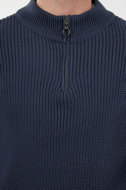 TRENDYOL MAN Indigo Casual Regular Yar?m Bal?kc? Yaka Duz Triko Kazak TMNAW22KZ1908 - Trendyolmilla фото 57