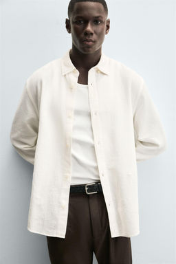 TEXTURED CHECK SHIRT - Zara фото 5