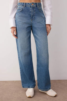 Mavi Yuksek Bel Wide Leg Genis Paca Jeans TWOAW26JE00145 - Trendyolmilla фото 3