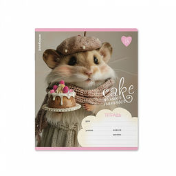 Цена за 10 шт. Тетрадь школьная ученическая ErichKrause Cake Master, 18 листов, клетка (в плёнке по 10 шт.)_MIX-PACK  фото 4
