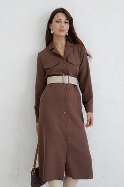 Платье-рубашка с английским воротником - Martichelli фото 108