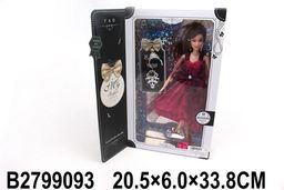 Кукла руки и ноги на шарнирах, с аксесс. (2799093) в коробке 33,8*20,5*6см