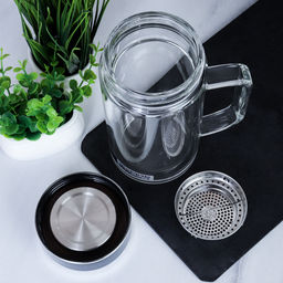 Термокружка 350 мл двойные стенки с металическим ситом / LCWB6224 /уп 50/