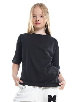 Футболка хлопок подросткам для школы 22-7625 черный