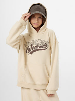 Худи для мальчиков бежевое с надписью Wonderful weekends - Mark formelle фото 8