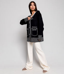 Кардиган #КТ2468, чёрный - Dommod фото 3