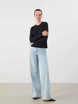 Bisiklet Yaka Kad?n Triko Kazak