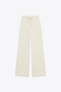 COTTON STRAIGHT-LEG TROUSERS - Zara фото 7