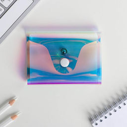 Набор Сияй!, голографическая обложка для паспорта и визитница - Beauty fox фото 6