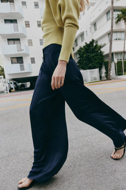 FLOWING SATIN TROUSERS - Zara фото 14