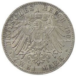 2 марки 1901 года Германия (Пруссия)  200 лет Пруссии