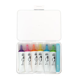 Набор маркеров-текстовыделителей 6 штук/6 цветов, Тюбики, скошенных - Simaland фото 2