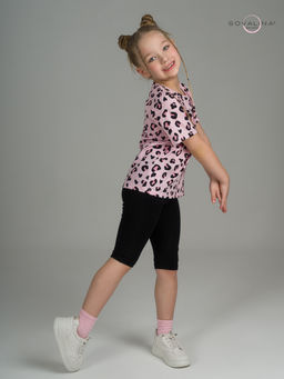 Костюм Актив нежный леопард-черный - Sovalina фото 22