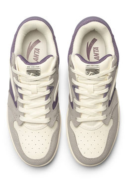 Кеды Серый/Бежевый/Фиолетовый