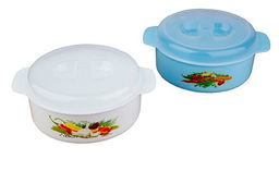 Кастрюля для СВЧ п/эт. 1,2л с крышкой