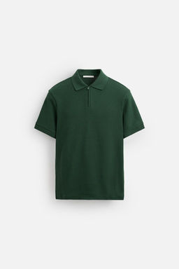 QUARTER-ZIP POLO SHIRT - Zara фото 30