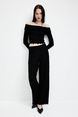 Top off-the-shoulder con textura - H&m фото 3