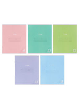 Компл тетр из 10шт 12л кос лин КПК "Пастель", обл мел карт, блок №2, 5 видов 10991551