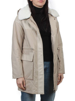 M24-096 BEIGE Куртка демисезонная женская (100 гр. холлофайбер) - Fashion фото 7