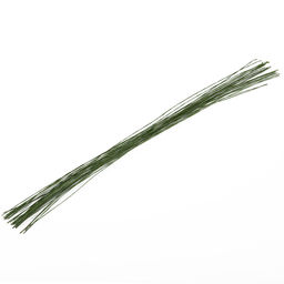 Blumentag FIW-0.3 Проволока флористическая в оплётке 0.3 мм сталь бумага 5 х 30 шт. 40 см №01 зеленый