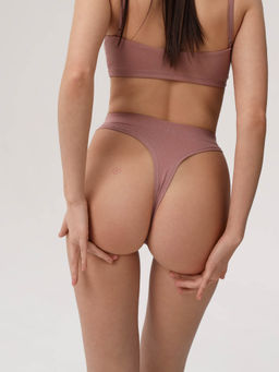 Стринги с высокой посадкой из хлопка - My фото 100