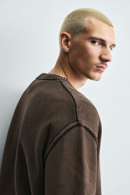 WASHED PRINT SWEATER - Zara фото 5