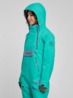 Горнолыжный комбинезон женский зимний зеленого цвета 2323Z - Mtforce фото 7