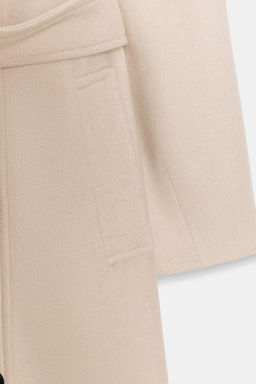 LONG COAT WITH WOOL AND HIGH NECK - Zara фото 11