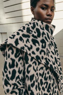 ZW COLLECTION WOOL SCARF COAT