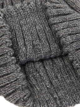 Шапка жен. шерсть+акр LB-BR55042 grey melange - Labbra фото 12