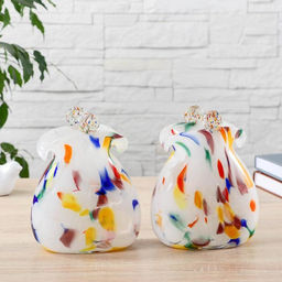 Ваза Кошелёк, h=16 см, в стеклокрошку, разноцветная