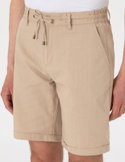 Bej Slim Fit Beli Lastikli Ba_c_kl_ Dokuma _ort - Pierre cardin фото 5
