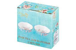 Розетка д/варенья 2 пр. 9,5*9,5*3 см 120 мл Яблоневый цвет на голубом NEW BONE CHINA - Elan gallery фото 11