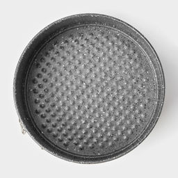 Форма для выпечки Доляна «Мрамор», 17×7 см, съёмное дно, антипригарное покрытие, серая