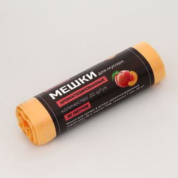 Цена за 2 шт. Мешки для мусора в рулоне ароматизированные UpakLand=30 л, ПЕРСИК ПНД, толщ 7 мкм, 20 шт.