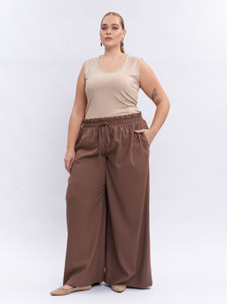 Брюки льняные TBB19152BEG18