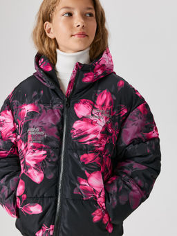 ACOOLA / Куртка детская для девочек Rex черный принт ACOOLA / Куртка детская для девочек Rex черный принт