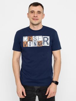 CRB wear/FSSM 60228-41 Футболка мужская,темно-синий/Ex.Cherubino