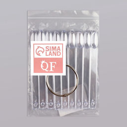 Палитра для лаков на кольце, 50 ногтей, форма овал, прозрачная