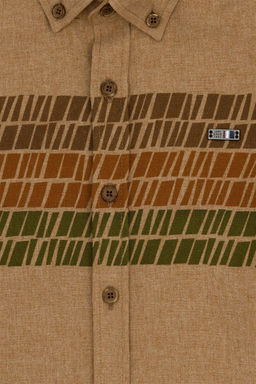 Рубашка кокосового цвета с длинным рукавом для мальчика - U.s. polo assn фото 4