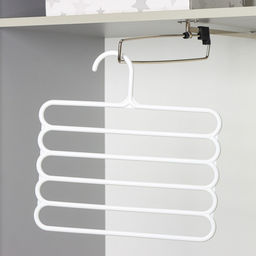 Плечики-вешалки многогуровневые для брюк и юбок Доляна, 5 уровней, 3131 см, цвет МИКС  фото 20