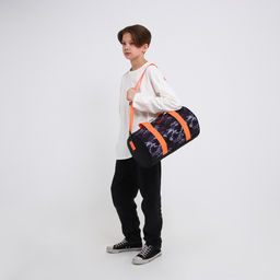 Сумка детская спортивная для мальчика «Камуфляж», 40×20×20 см, отдел на молнии, чёрная